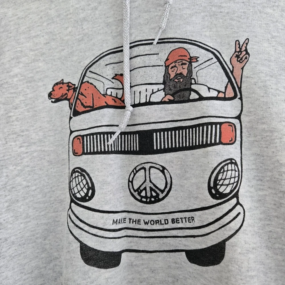 Volkswagen Bus Gray Medium Graphic Beyond Boundaries Life Hoodie - Picture 4 of 9
